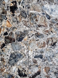 large chip terrazzo effect tile