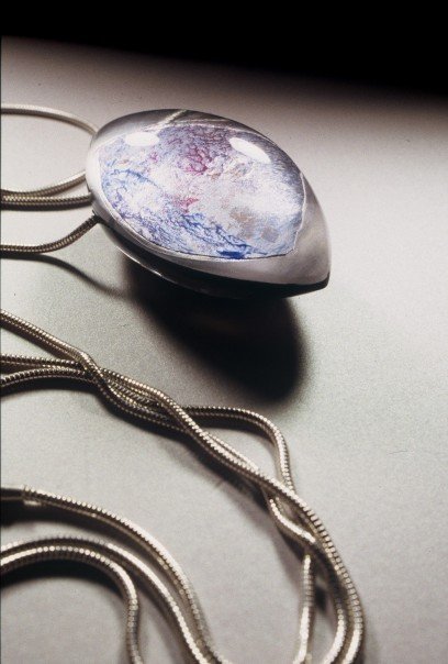 Acrylic pod necklace